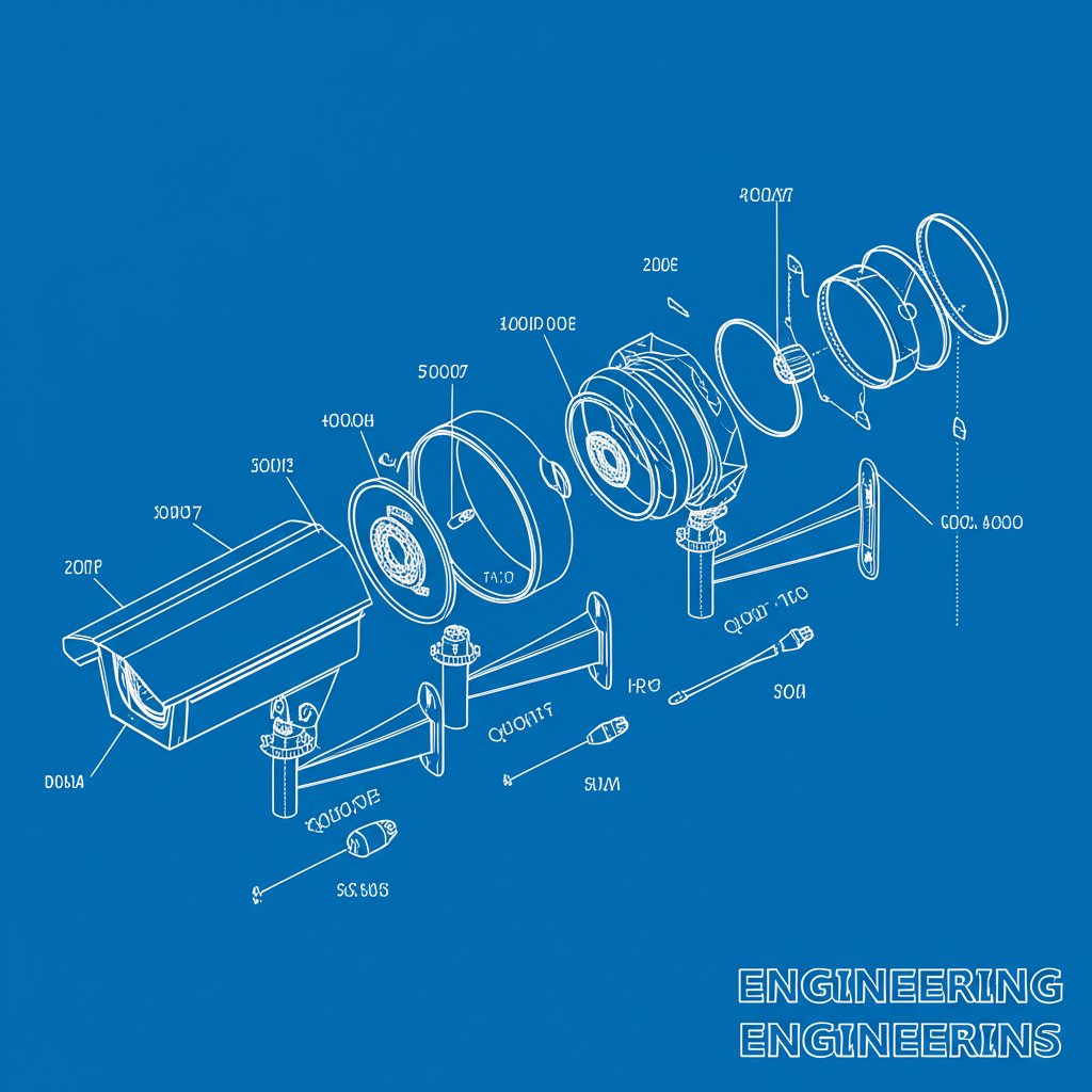 Security camera placement diagram
