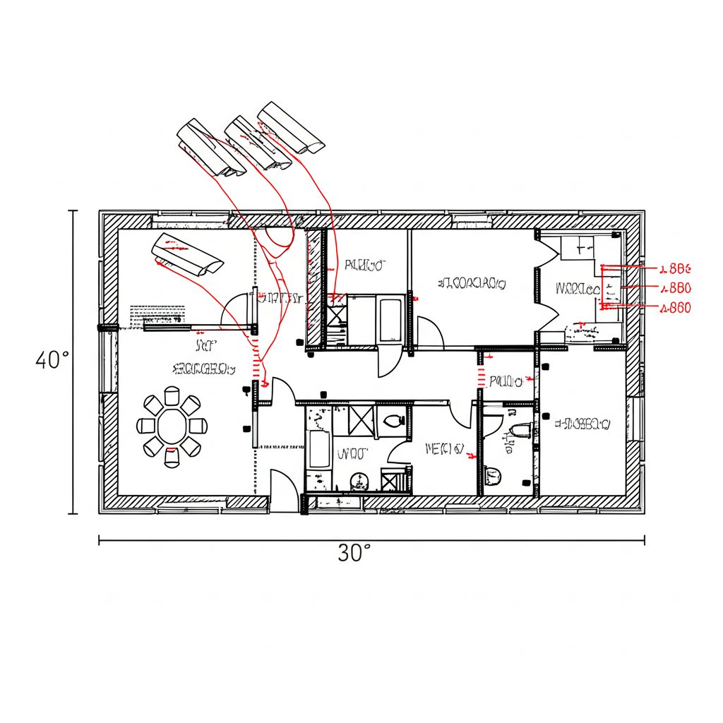 Security floor plan layout