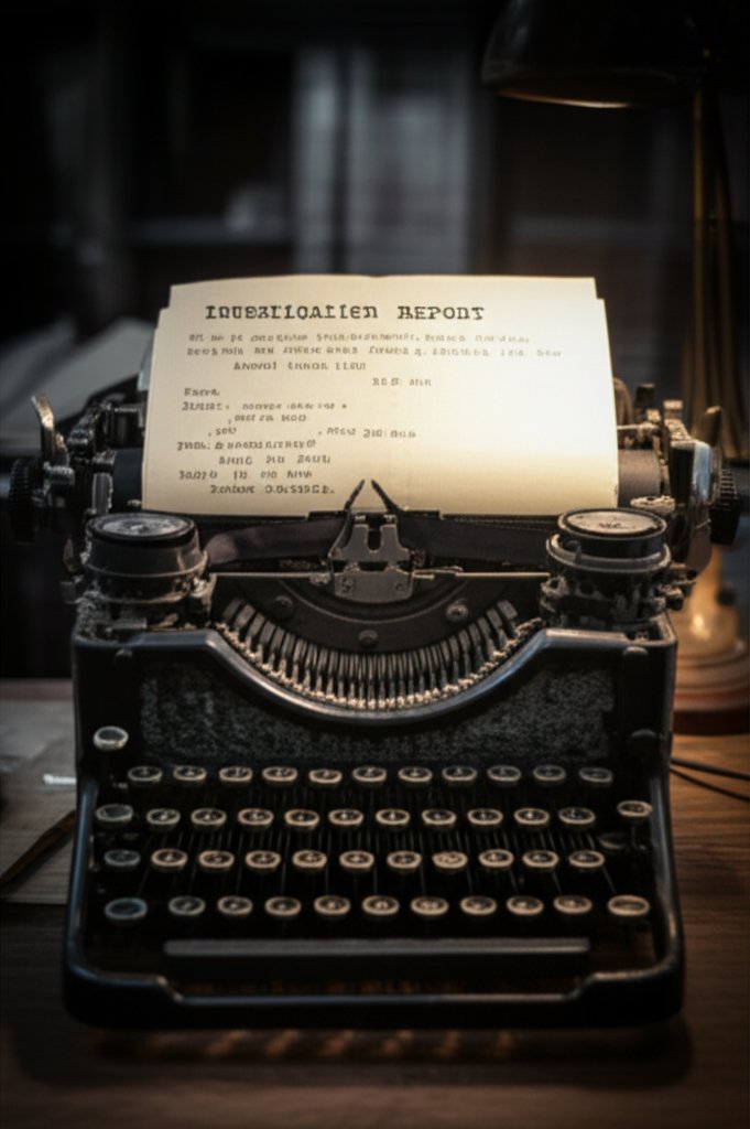 Investigation typewriter