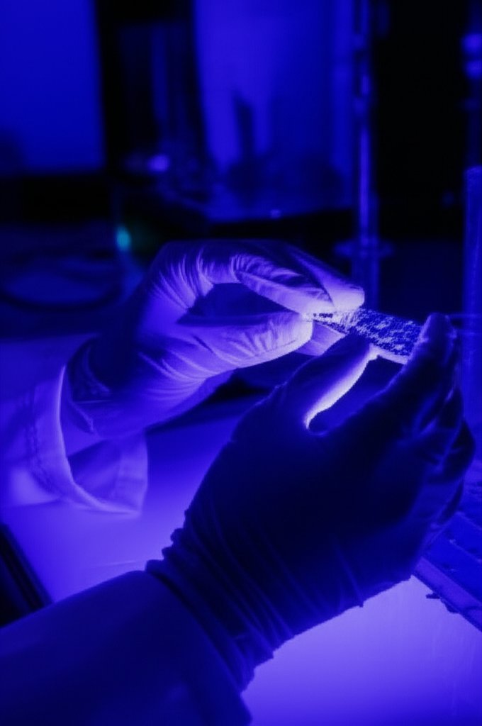 UV light forensic analysis