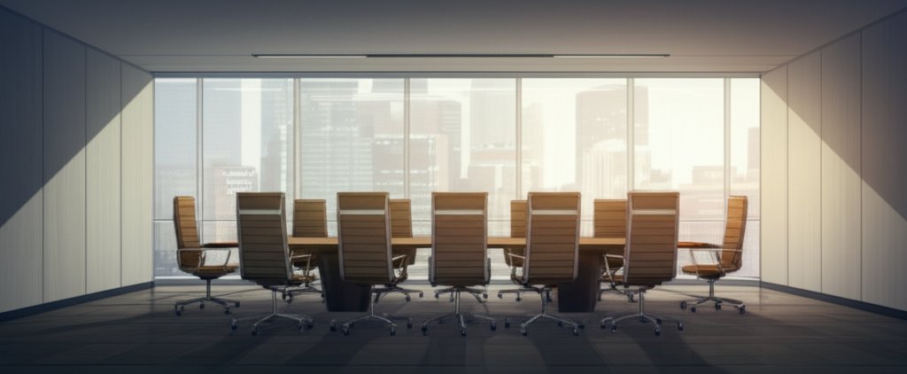 Luxury executive office with premium furnishings