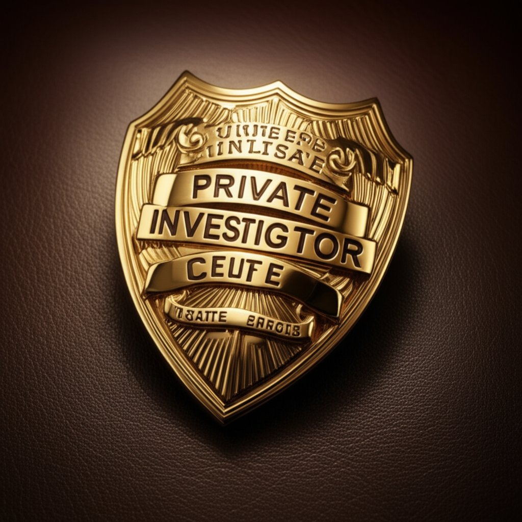 Official law enforcement shield and badge